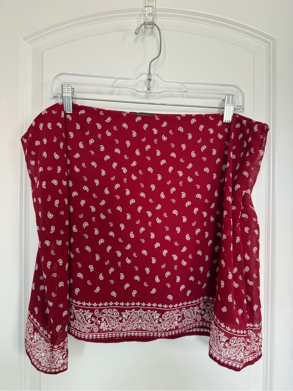 wild fable Red Paisley Print Skirt